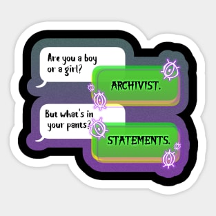 Archivist Sticker